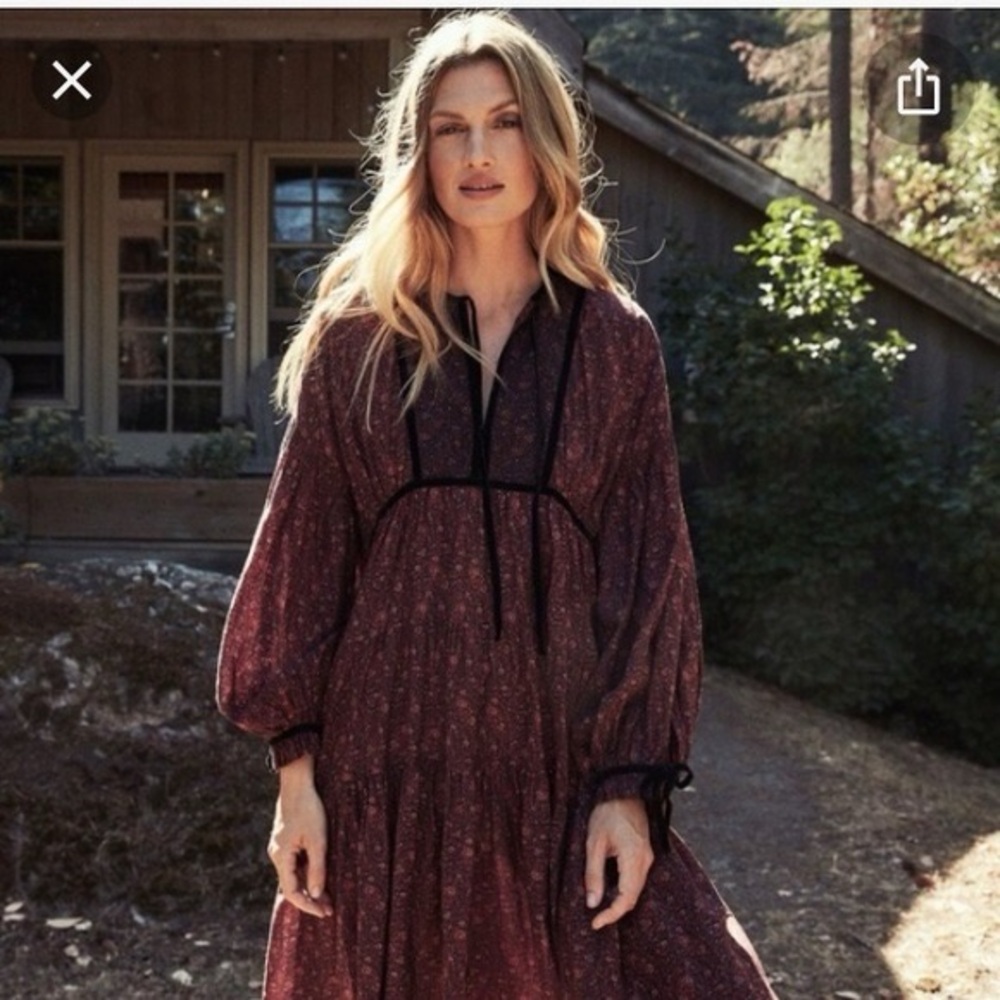 Doen Azalea Floral Boho Long Sleeve Dress - Picture 2 of 7